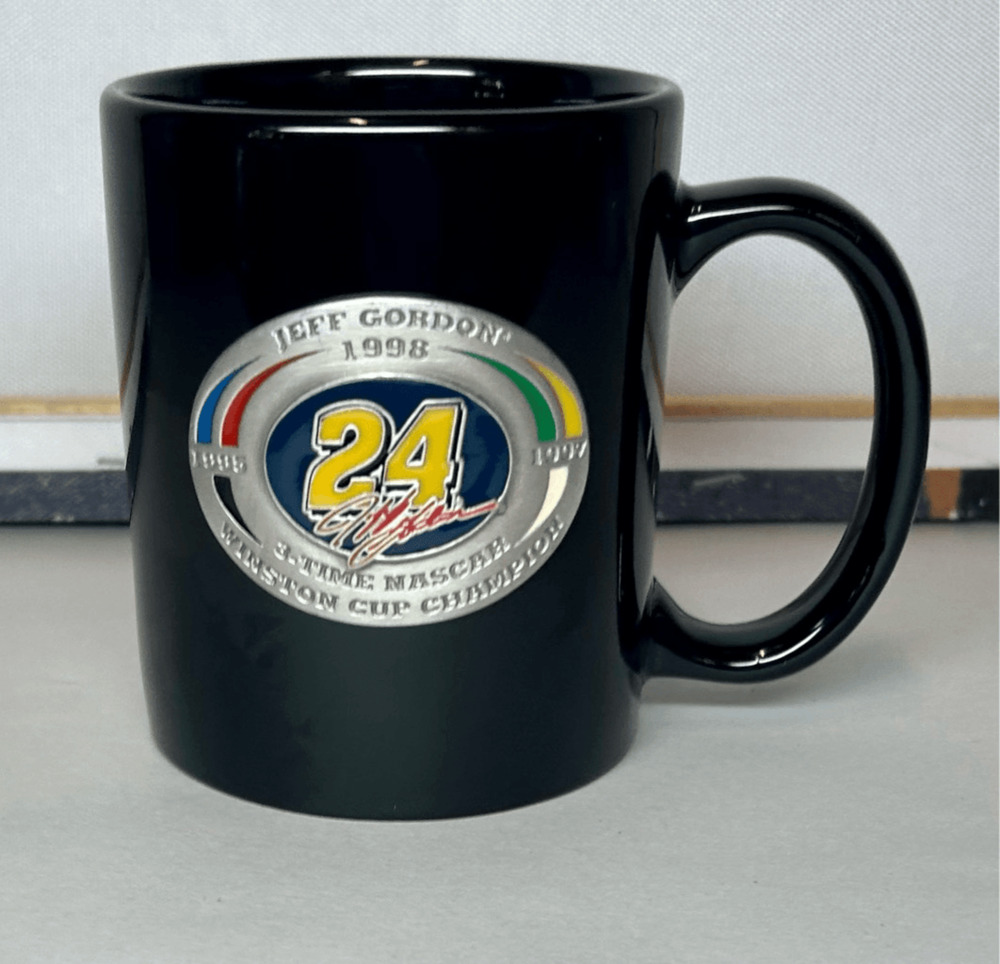Vintage 1998 Jeff Gordon #24 3 Time NASCAR Winston Cup Champion Pewter Mug Black